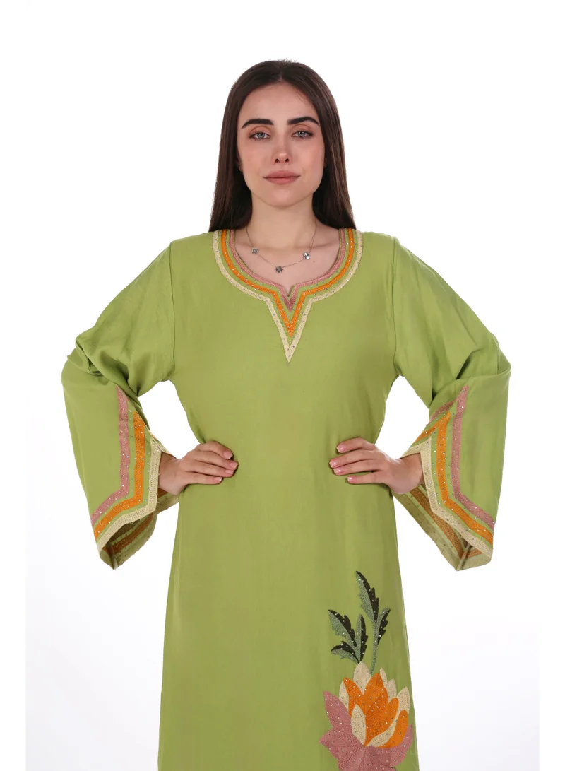 Al Bent Al Sharqieh Kiwi women jalabiya , arabian traditional dress for Women | Best Price UAE